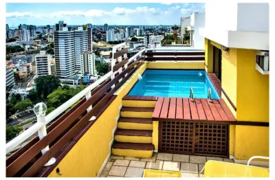 Cobertura para venda em salvador, graça, 3 dormitórios, 2 suítes, 4 banheiros, 2 vagas
