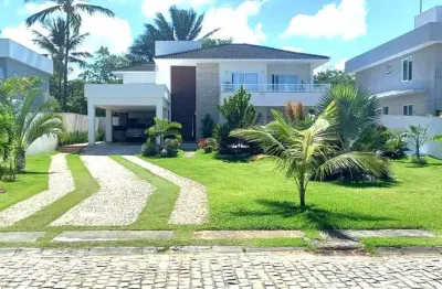 Casa em condomínio para venda em camaçari, busca vida (abrantes), 4 dormitórios, 4 suítes, 6 banheiros, 2 vagas
