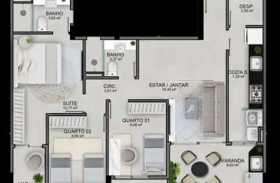 Cobertura com 3 quartos à venda na Rua Carlos Delgado Guerra Pinto, Jardim Camburi, Vitória