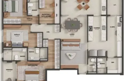 Apartamento com 4 quartos à venda na Avenida Dante Michelini, Jardim da Penha, Vitória