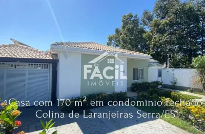 Casa de condomínio em colina de laranjeiras  -  serra