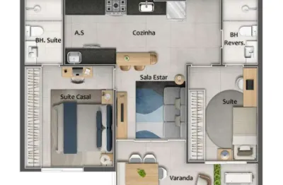 Apartamento com 3 quartos à venda na Rua São Paulo, Praia da Costa, Vila Velha