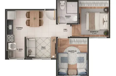 Apartamento com 3 quartos à venda na Avenida São Gabriel da Palha, Vale Encantado, Vila Velha