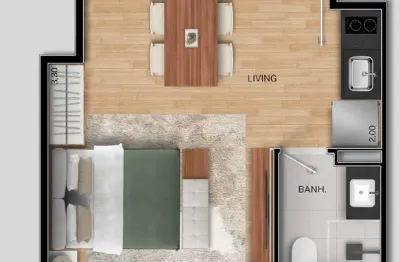 Apartamento com 1 quarto à venda na Rua Desembargador Sampaio, Praia do Canto, Vitória