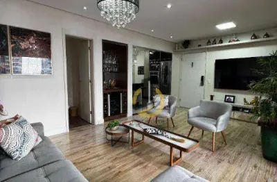 Apartamento mobilado para locação ou  venda no condomínio auge home resort - 106m² - 3 dormitórios (1 suíte)- varanda gourmet -déposito - 2 vagas