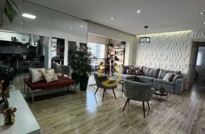 Apartamento mobilado para locação ou  venda no condomínio auge home resort - 106m² - 3 dormitórios (1 suíte)- varanda gourmet -déposito - 2 vagas