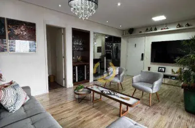 Apartamento mobilado para locação ou  venda no condomínio auge home resort - 106m² - 3 dormitórios (1 suíte)- varanda gourmet -déposito - 2 vagas