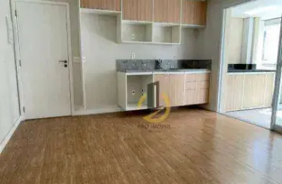 Apartamento para locação no edifício b103 - 42m² - 1 dormitório - sala – varanda envidraçada - 1 vaga – brooklin/sp