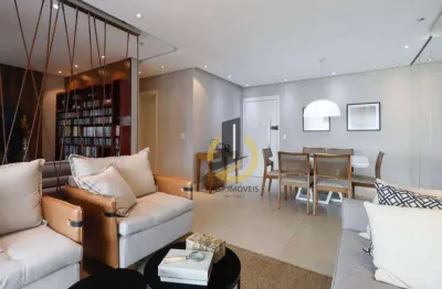 Apartamento à venda no condomínio auge home resort - 147m² - 3 suítes - varanda gourmet envidraçada - ar condicionado - 2 vagas - em sbc