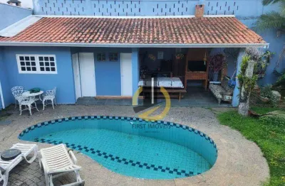 Sobrado à venda no condomínio são paulo ii - 310m² - 3 dormitórios (1 suíte ) - churrasqueira - piscina - banheira - 8 vagas - em cotia