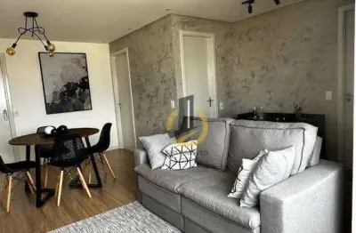 Apartamento à venda no condomínio trilogie - 58m² - 1 suíte - móveis planejados - home office - 1 vaga - em santo andré