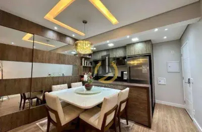 Apartamento para locação no condomínio helbor trilogy home - 94m² - 3 dormitórios (1 suíte com ar condicionado) - varanda gourmet - 2 vagas - em sbc