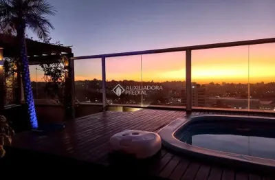 Cobertura com 2 quartos para alugar na rua cervantes, 97, jardim botânico, porto alegre, 144 m2 por r$ 8.800