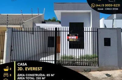 Casa com 3 quartos à venda na rua josé antonio rodrigues, jardim everest, maringá, 85 m2 por r$ 480.000