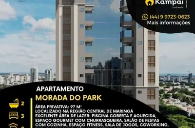 Apartamento com 3 quartos à venda na rua santos dumont, 1929, zona 01, maringá, 97 m2 por r$ 1.092.000