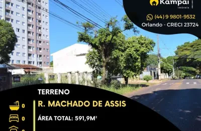 Terreno comercial para alugar na rua machado de assis, 259, zona 06, maringá por r$ 2.500