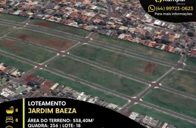 Terreno à venda no loteamento jardim baeza em maringá-pr!