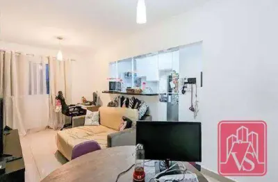 Apartamento com 1 dormitório, 48 m² - venda por r$ 320.000,00 ou aluguel por r$ 2.720,00/mês - jardim do mar - são bernardo do campo/sp