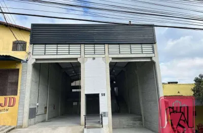 Galpão para alugar, 355 m² por r$ 13.100,00/mês - vila carlina - mauá/sp