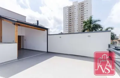 Cobertura com 2 dormitórios à venda, 110 m² por r$ 595.000,00 - vila guiomar - santo andré/sp