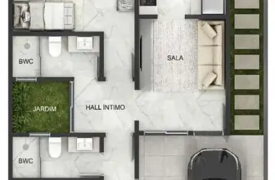 Casa para venda em campo grande, nova lima, 2 dormitórios, 1 suíte, 2 banheiros, 1 vaga