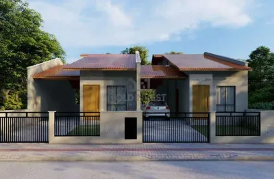 Casa passagem lateral com 2 quartos no bairro lageado baixo (entrega agosto 2026)