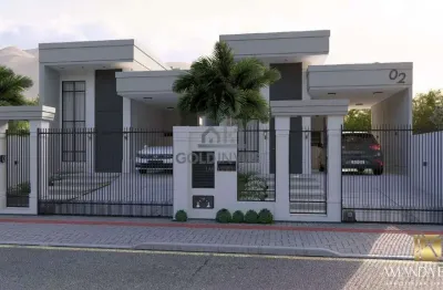 Casa baixa estilo neoclássico com 3 quartos, sendo 1 suíte, no bairro são joão em um dos loteamentos que mais crescem em brusque