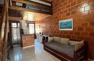 Flat com 1 dormitório para alugar, 30 m² - tabatinga - ubatuba/sp