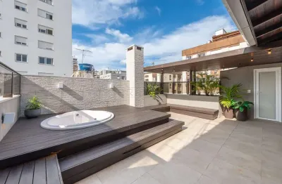 Cobertura com 2 quartos para alugar na avenida alegrete, 391, petrópolis, porto alegre por r$ 8.000