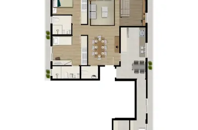 Aparecida de frente 2 suites , sala 3 ambientes com varanda mobiliavel , 2 garagens e lazer
