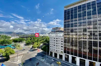Centro: sala comercial à venda na av. antônio carlos com 50m² e 2 salas