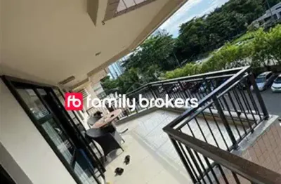 Barra da tijuca: apartamento de 2 suítes com vista para o mar à venda