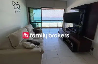 Reserva do mar: apartamento de 80m² | 2 quartos |  frontal mar | 1 vaga