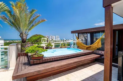 Excelente cobertura de 281m² | 4 quartos | área de lazer | vista praia - barra da tijuca
