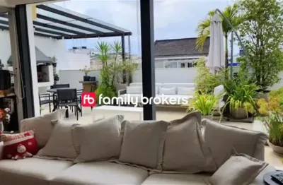 Maravilhosa cobertura duplex de 255 m² | 3 suites | jardim oceânico | lazer completo