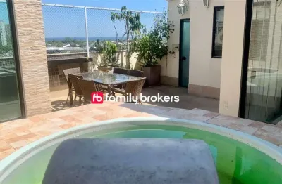 Cobertura duplex à venda na av. salvador allende 3 qts| 2 suítes | piscina| 2 vagas
