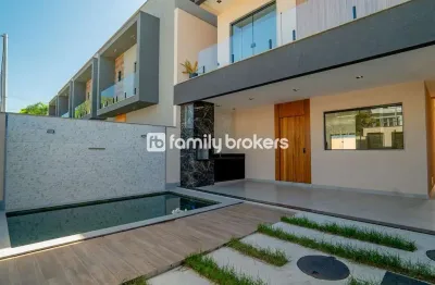 Maravilhosa casa moderna com 3 amplas suites + closet | 220 m² | vargem pequena