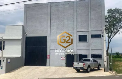 Galpão para alugar, 525 m² por r$ 17.580,00/mês - castelo branco - din - indaiatuba/sp