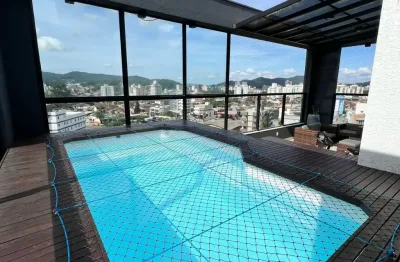 Cobertura mobiliada  alto padrão no edifício torre ferrara – joinville