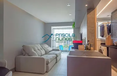 Apartamento  Vila Clementino com  1 suíte , 55m²,andar alto com vista