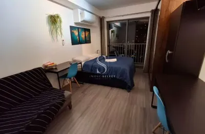 Condomínio houx pinheiros - studio à venda com 27m², 1 quarto, 1 banheiro, com sacada e sem vaga