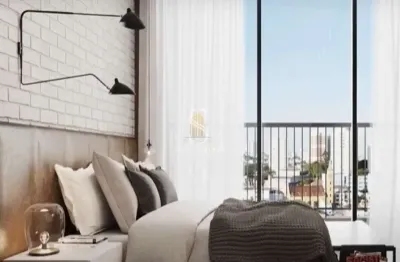 Condomínio vitacon boa vista - studio de 32m² com dormitório, banheiro e varanda.