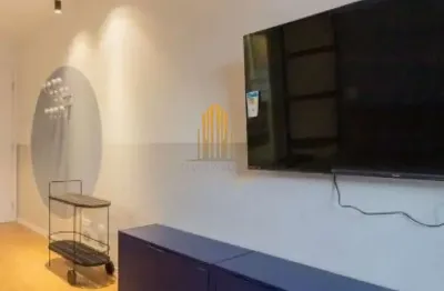 Cond. all free service, apartamento mobiliado de 45m² com 1 dormr, 1 vaga no itaim bibi. cond. all f