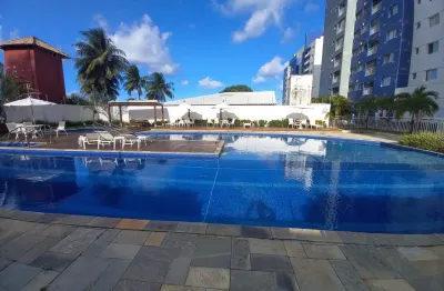 Apartamento de 2 quartos, semimobiliado com vista mar para alugar na praia de buraquinho, lauro de freitas