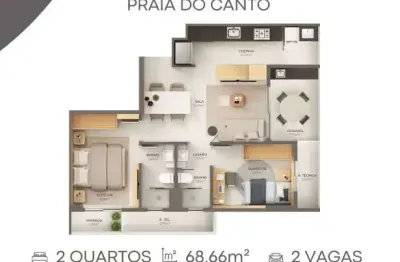 Apartamento com 2 quartos à venda na aleixo netto, 636, praia do canto, vitória por r$ 1.886.100