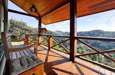 Sítio com casa 4 quartos, vista deslumbrante e excelente localização em domingos martins