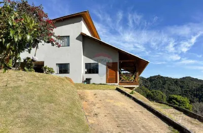 Sítio com casa 4 quartos, vista deslumbrante e excelente localização em domingos martins