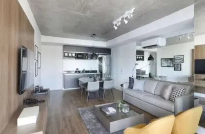 Condomínio geo berrini, vila monções, apartamento com 70m² sala, 1 dormitório, 2 banheiros, 1 vaga d