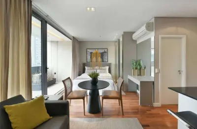 Condominio fl faria lima , vila olimpia. apartamento de 42m² com 1 dormitório , 1 banheiro e 1 vaga