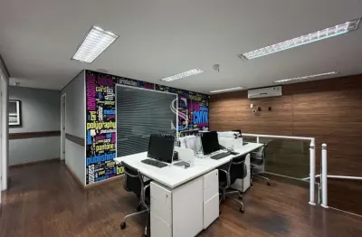 Lindo condominio green office conjunto comercial de 141m² com 10 grandes salas e 3 vagas em morumbi.